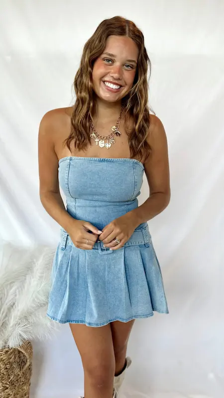 The When I Look at You Denim Dress