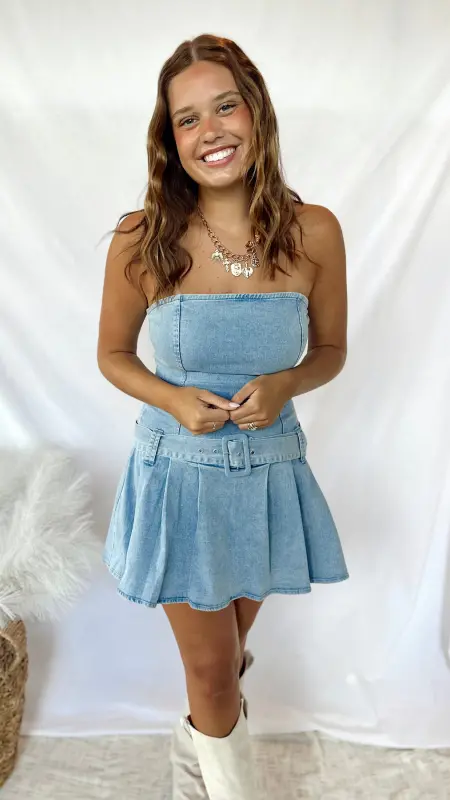 The When I Look at You Denim Dress
