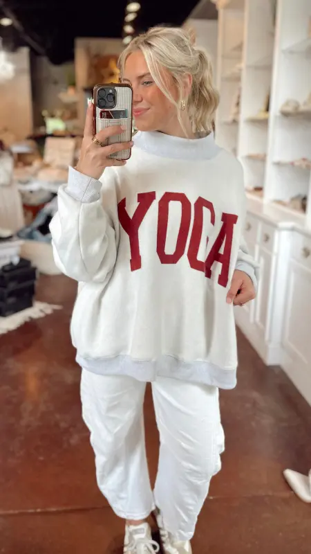 The Yogalates Mock Neck Pullover