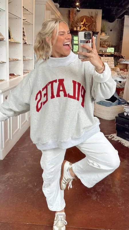 The Yogalates Mock Neck Pullover