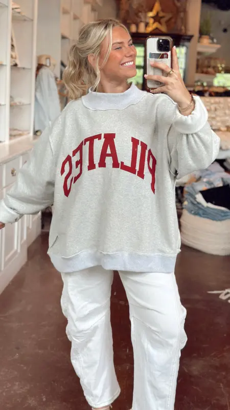 The Yogalates Mock Neck Pullover